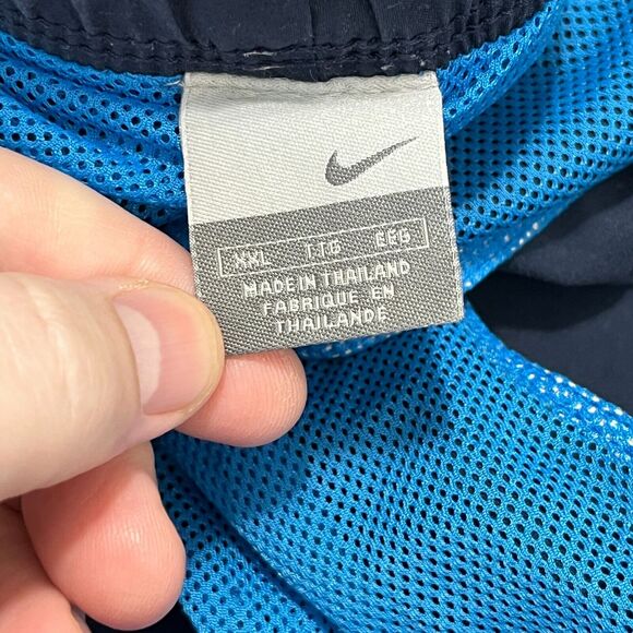 Nike Shorts Mens XXL Blue Vintage Swim‎ Trunks Swimwear Beach Lined Drawstring - Picture 8 of 10